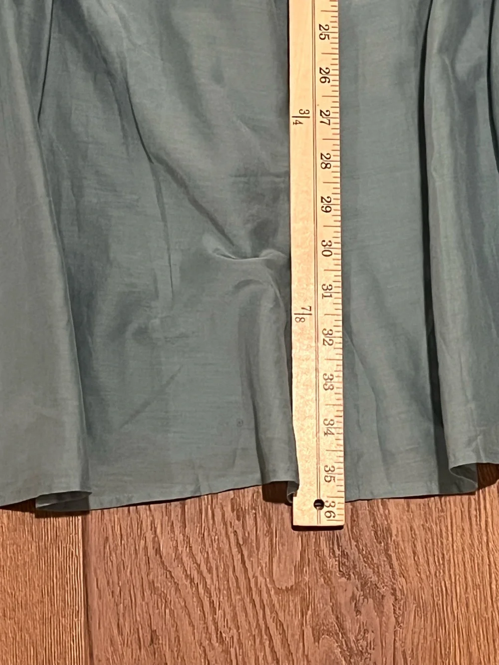 J Jill Pure | New Silk Blend A-line Pull on Midi Skirt Women’s size XL blue Sage - Picture 7 of 9
